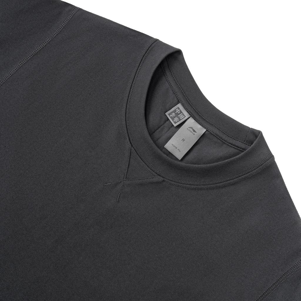 Li Ning X Jackie Chan Collaboration Casual Cool Short Sleeve T-Shirt Unisex Tops Black ATSW645-1