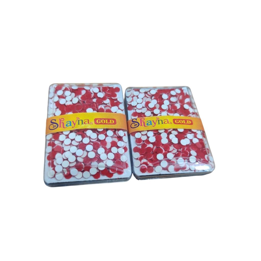 @ Small Plain Bindi Color Red For Women
