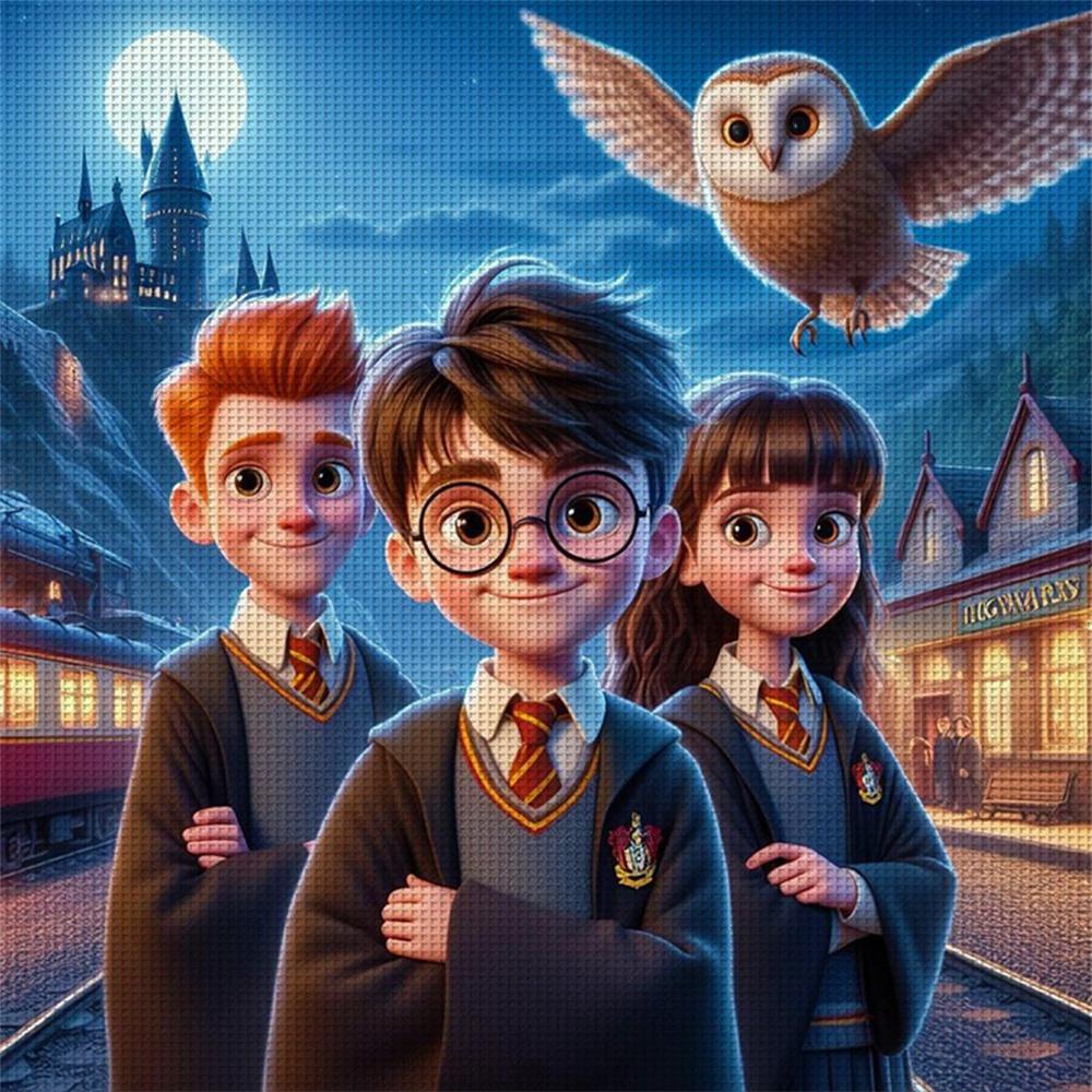 Harry Potter Magic School Hogwarts Diamond Painting Cross Stitch Set 5D DIY Art Mosaic Embroidery Home Decor Handcraft Gift