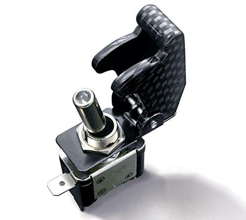 

LED Missile Switch Missile Switch Cover 2 Pole Carbon Pattern Motorcycle Car