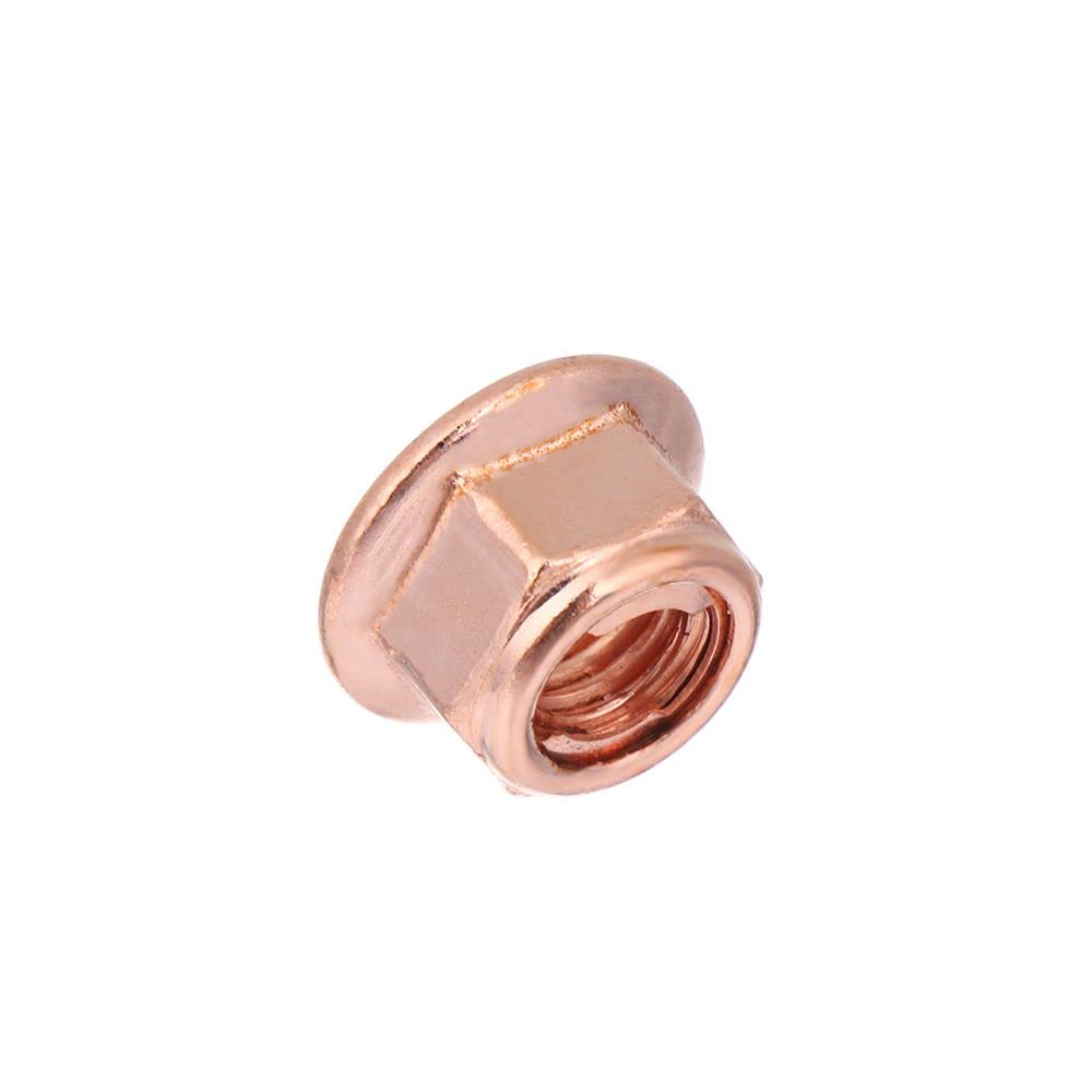 12pcs M8 Copper Flush Exhaust Manifold Nuts 8mm Nuts High
