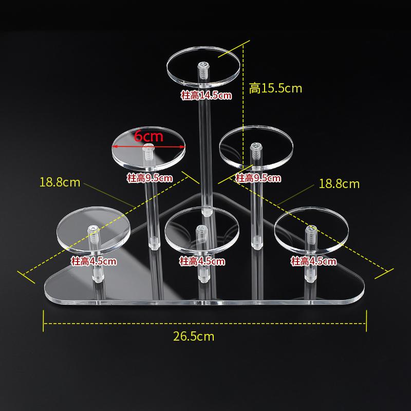 Round Acrylic Jewelry Stand Acrylic Display Riser Stands Dessert Tower Display Tower for Jewelry,Rings,Earrings,Mini Figurines