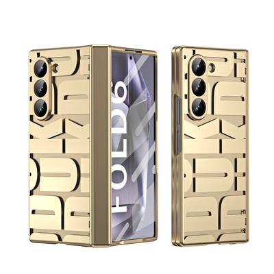 Slim Fashion for Samsung Galaxy Z Fold 6 5 4 3 Case Plastic Clear Back Hinge Protective Film Cover Fashion Stunning Color Colorful