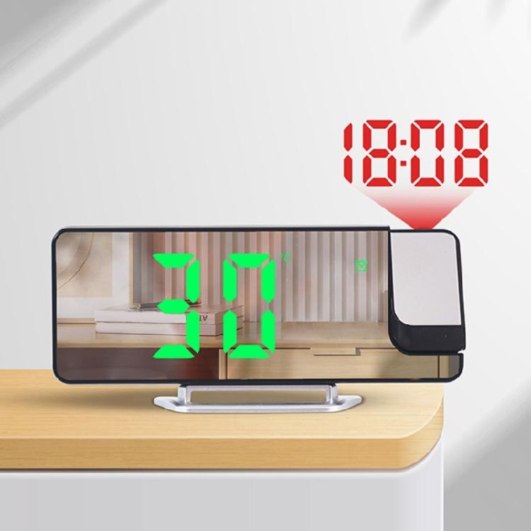 Unique LED Alarm Clock with Wall Projection, Snoozes Function, USB Charging