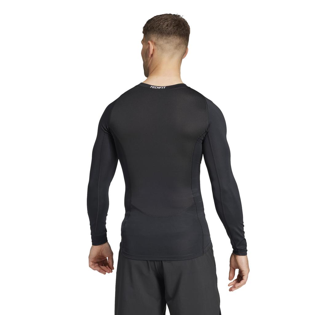 Adidas Techfit Long Sleeve Black Size L Men's T-Shirt, KVF02, (JE6702),