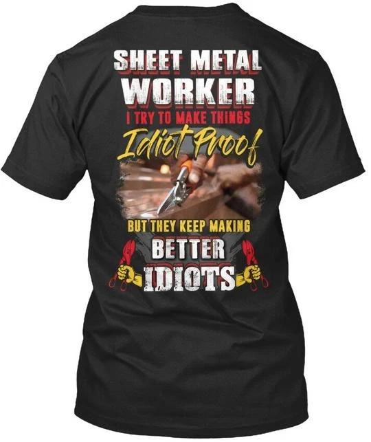 Soft Sarcastic Sheet metals Worker T shirt Made in the USA Size S to 5XL L