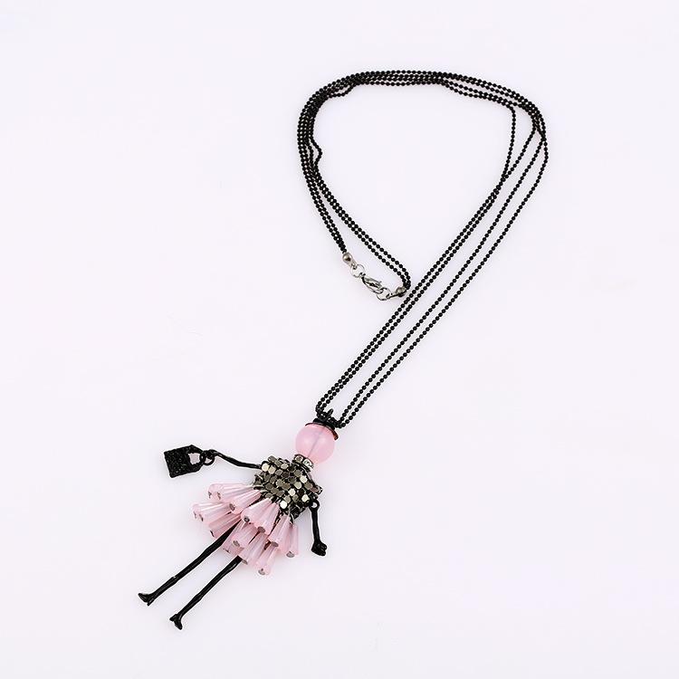 

Довгий светр для дівчинки, ланцюжок, етнічний стиль, креативний кулон, універсальне намисто, ювелірні вироби