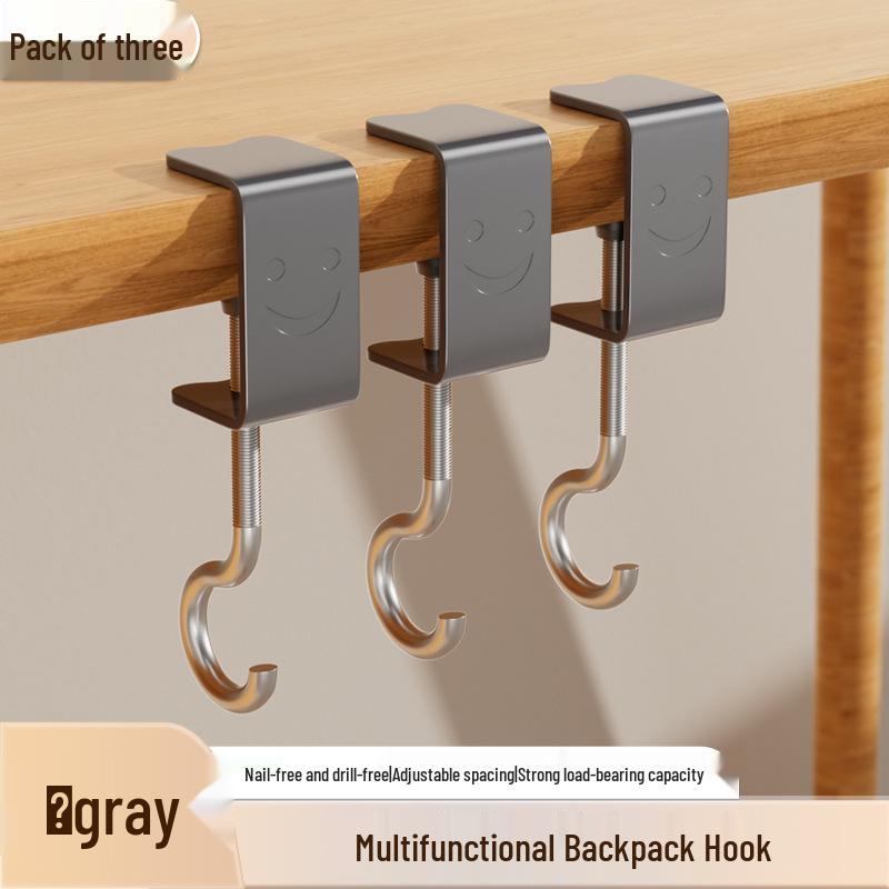 Durable Adjustable Non-Adhesive Hook for Schoolbags and More