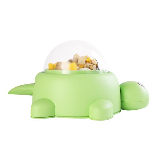 Interactive Pet Feeding Toy Turtle Shape Treat Dispenser Slow Feeder Food Puzzle Small Animal Snack Dispenser for Cats Dogs
