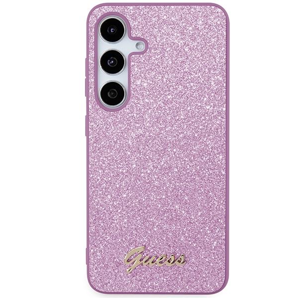 Guess Guhcs24Shggshu S24 S921 Fioletowy/Purple Hardcase Glitter Script