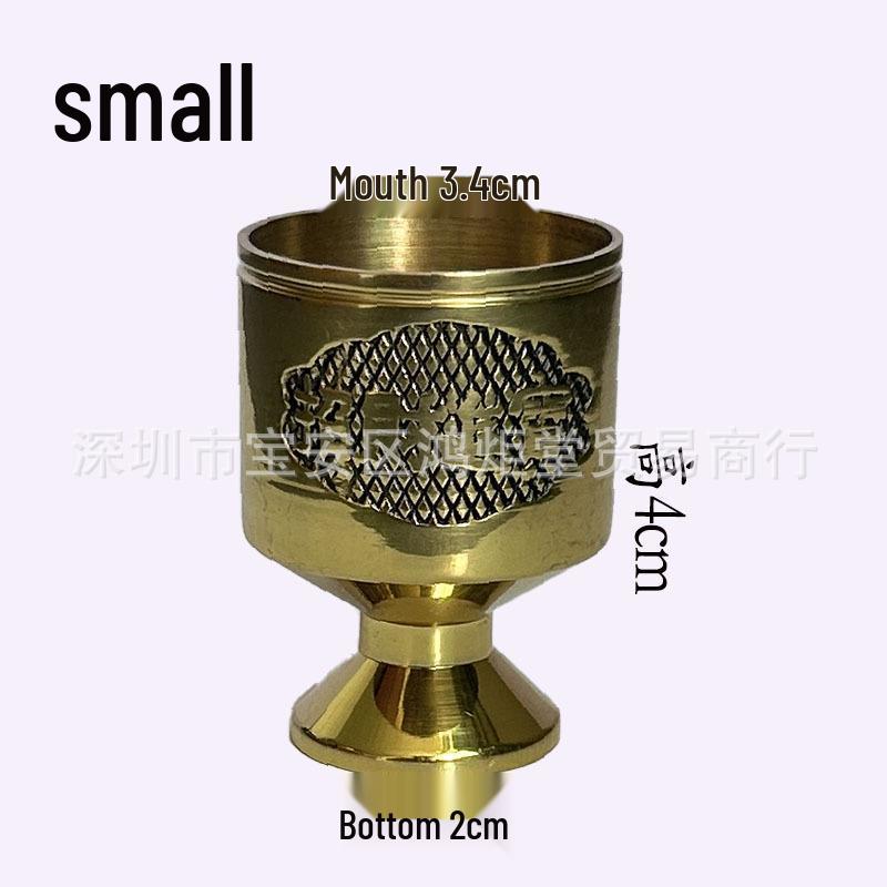 Brass and Copper Buddhist Offering Cups: Water, Tea, Yuanbao, Ornament, or Wine Cups