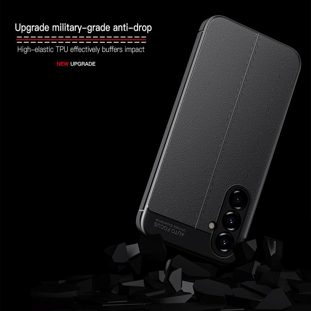 KEYSION Stoßfeste Hülle für Samsung A56 A36 A26 5G Ledertextur Weiche Silikon-Telefonrückseite für Galaxy A55 A35 A25 A15 5G A05S