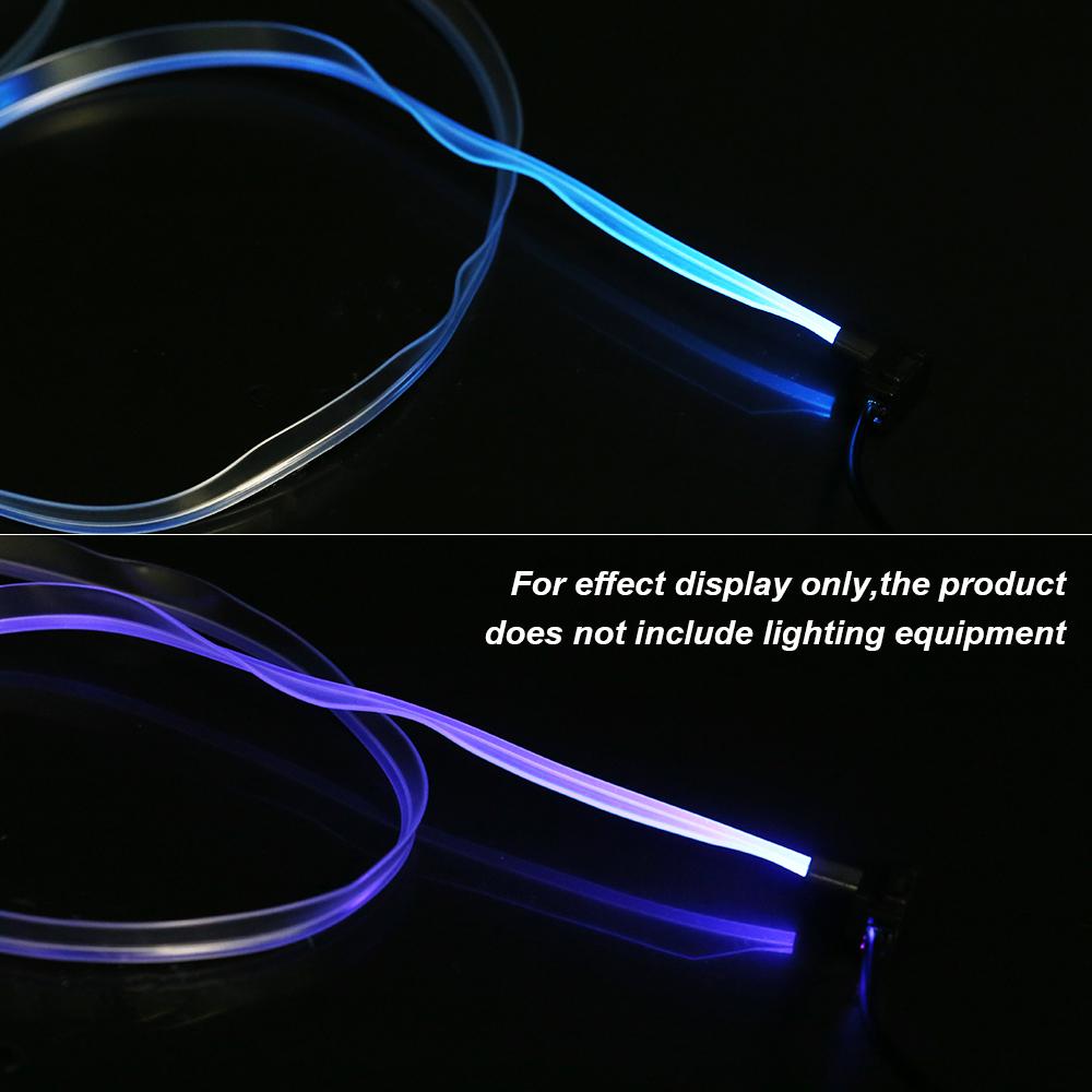 2.5/3mm Car Interior Decorative LED Fiber Optic Neon Wire Strip Light Guide Extension Accessories For Ambient Lighting Equipment