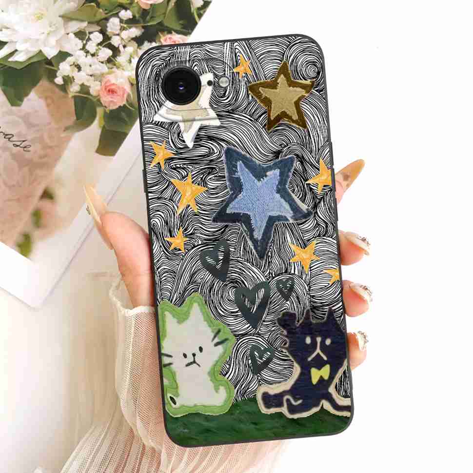 

For Apple iPhone 16e Case Cat Butterfly Cover Matte Phone Case For iPhone 16e 16 E 5G A3212 A3409 Back Cover Soft Fundas Capa Apple iPhone 16e