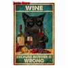 Vintage Turquoise Cat Metal Poster, I Drink Wine Wall Tin Sign, Retro Frogs, Wine Plate for Elf Bar, Pub and Garden Decor, WY52