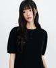 LEMAIN SECOND Classic Henley Neck Washable Short Sleeve Knit [Black]