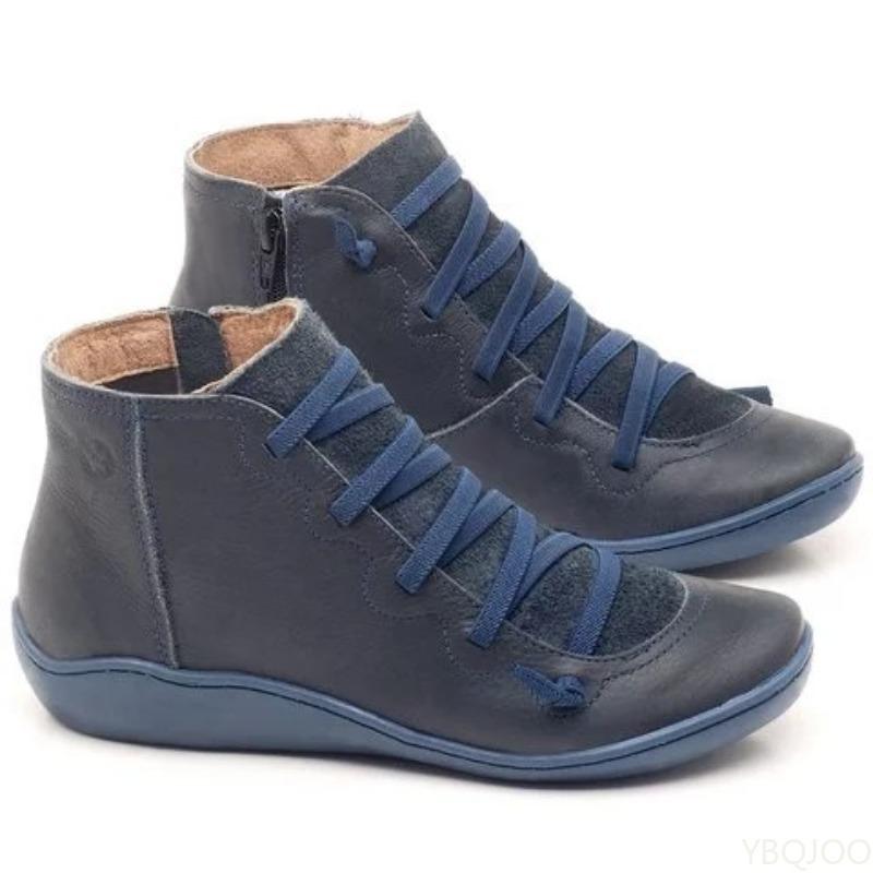 Fashion Autumn Winter New Women's Boots Large Casual Short Boots Simple Comfortable Versatile Front Strap Women's Shoes