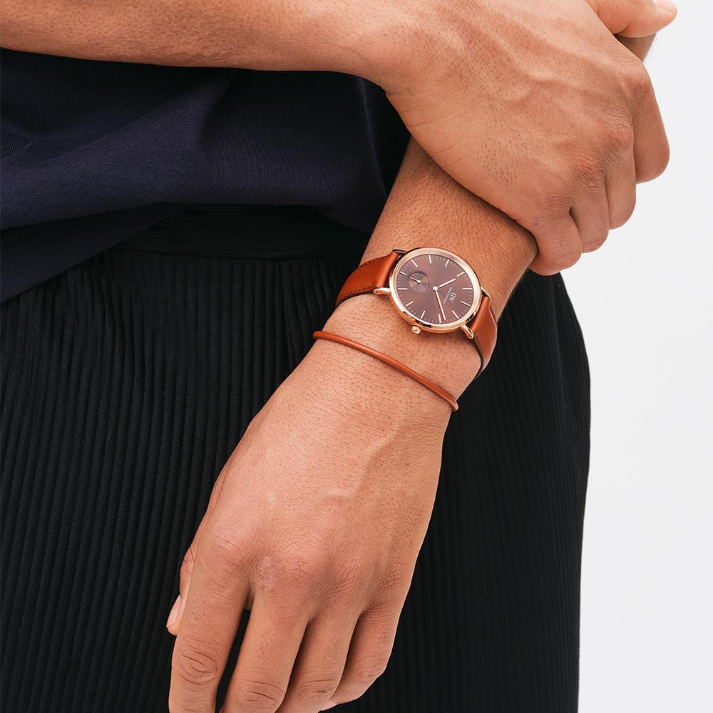 Daniel Wellington Perfect Pair St Mawes Bracelet Genuine Leather Layering Bracelet