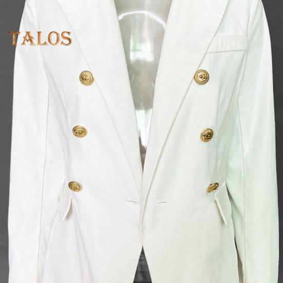 Women Suit Coat Lapel Long Sleeve Solid Color Suit Jacket Loose Fit Double Breasted Work Outwear Business Casual Wear