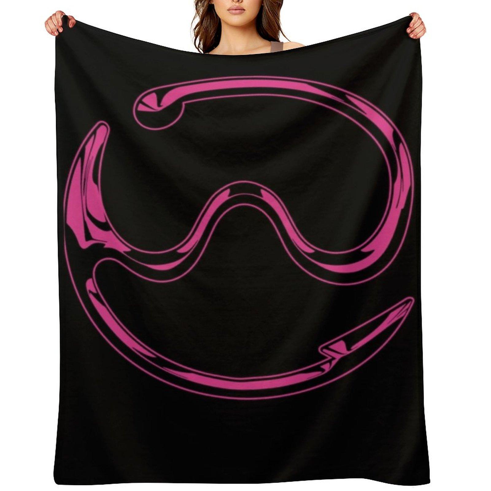 Gaga Chromatica logo Throw Blanket Blankets Sofas Of Decoration For Baby sofa bed Polar Blankets 30x40in