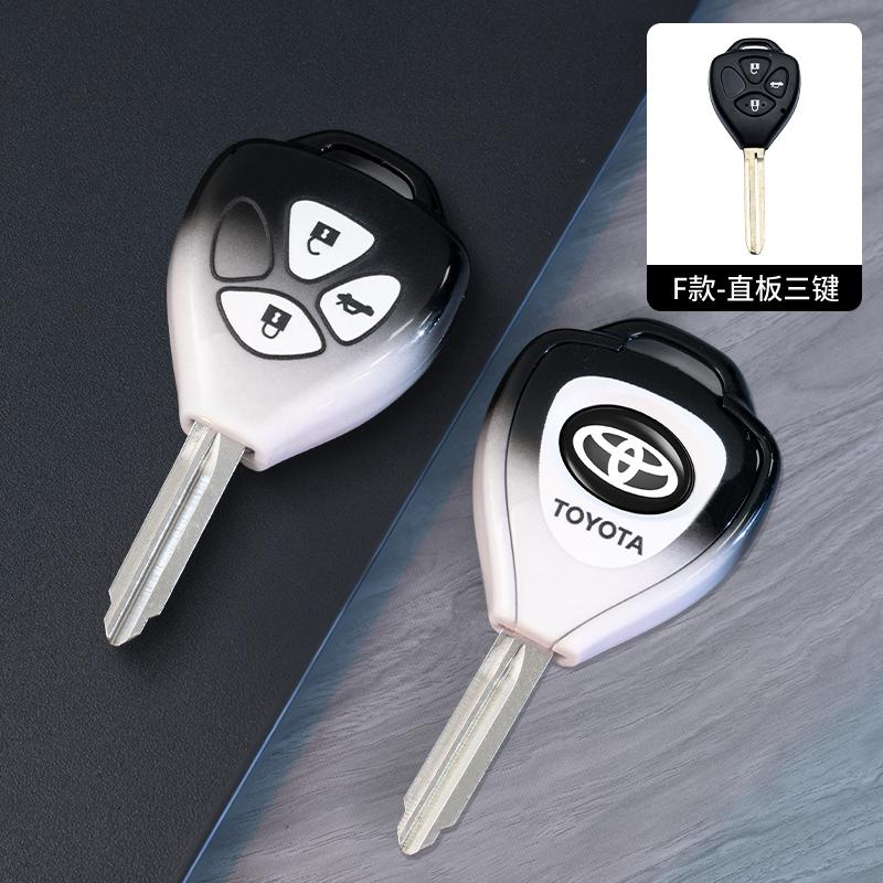 For Toyota Camry Reiz Yaris Vitz Vios Rav4 Ractis Auris HiLux Corolla Fortuner Prado Verso 2/3 Buttons TPU Car Key Case Cover