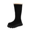 Thick-soled Snow Boots Women's 2025 New Winter Velvet Thickened Thermal Boots High-heeled Small High Cotton Boots