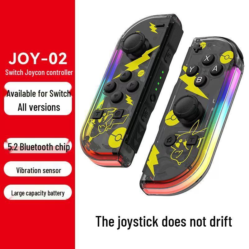 

Цветные RGB-переключатели Joy-Con для игровых контроллеров с функцией пробуждения, вибрацией, Bluetooth 5.2 и датчиками движения