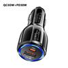 QC 3.0 & PD 12W 30W 2 Ports Car Charger Fast Charging Car Cigarette Lighter Flash Charge For Phones Car Adapter Socket