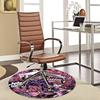 1pc Anime Cartoon Design Momo Chan Mang God Round Carpet Office Chair Mat Non-Slip Rug Suitable for Home Decor, Living Room