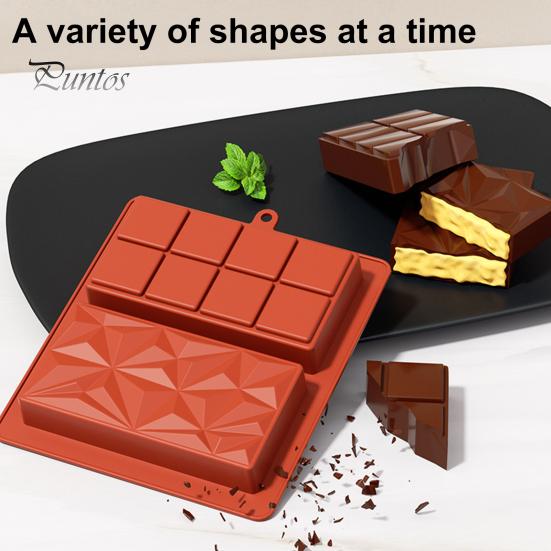 1/2/3 pezzi stampo in silicone per cioccolato profondo Dubai barra spessa per riempire grandi stampi per dolciumi per barrette ripiene riutilizzabili senza BPA multifunzionali da forno
