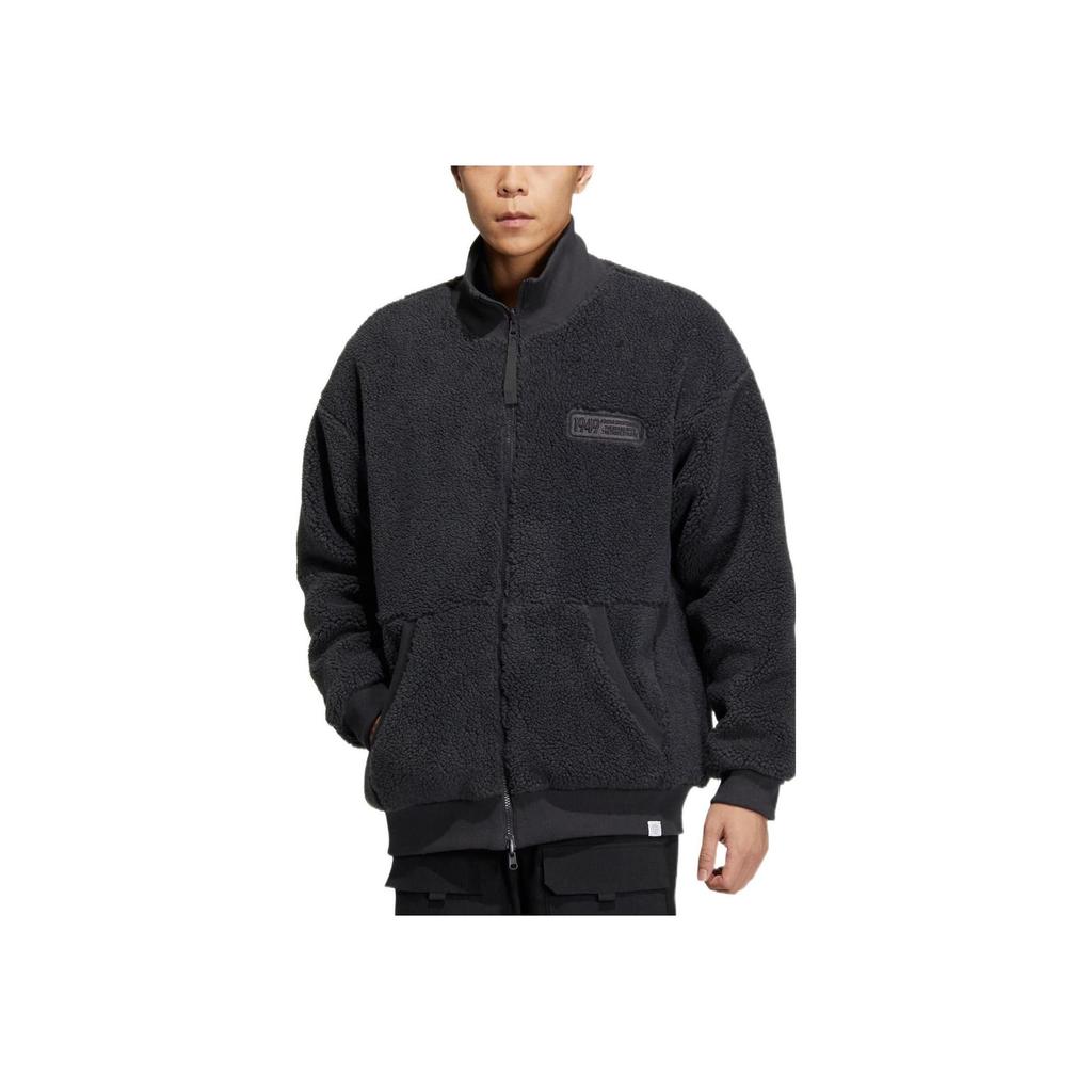 Adidas Chaqueta Deportiva de Forro Polar Hombre Chaqueta Negro Carbón IK3507