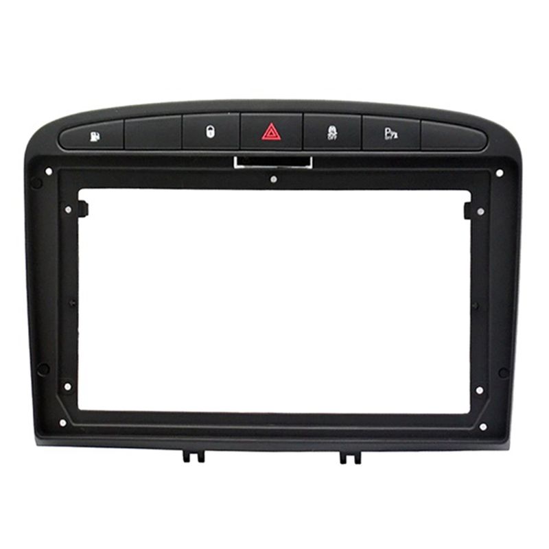 

Portable 9 Inch 2Din Car Fascia For 408 308 08-16 Stereo Fascias Panel Dash Mount Installation DVD Frame Kit In-Dash чёрный