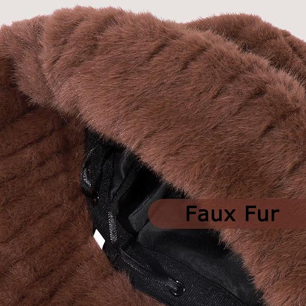 WTEMPO Retro Elegant Warm Thickened Soft Hats Women's Autumn Winter Casual Versatile Plush Hats Solid Color Windproof Cold-proof Hats