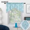 Ein Paar klassischer Jacquard-Perlen-Volant-Vorhang mit Stangentaschen und Blumenmuster, Fenster-Volant-Vorhang für Heimdekoration, NAPEARL