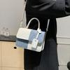 Women PU Leather Shoulder Bag Stylish Crossbody Bag Patchwork Handbag Stylish Top Handle Bag with Detachable & Adjustable Shoulder Strap for Commuting