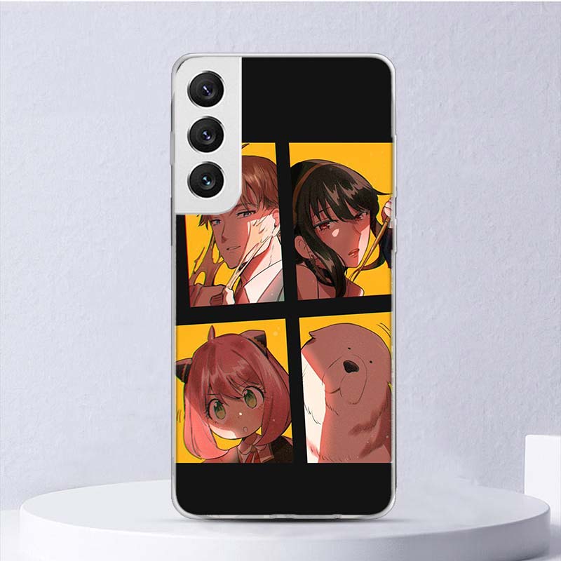 Anime SPY×FAMILY Soft Case For Samsung Galaxy S22 S21 Ultra S20 FE S10 Plus Phone Cover S9 S8 + S10E S7 Edge S6 Funda Coque