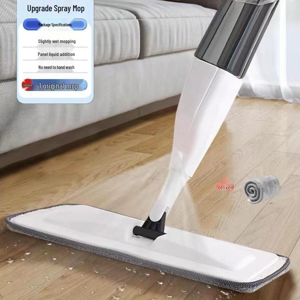 One-Step Dual-Use Spray Mop: Wet & Dry, No-Wring, Easy-Clean for Home