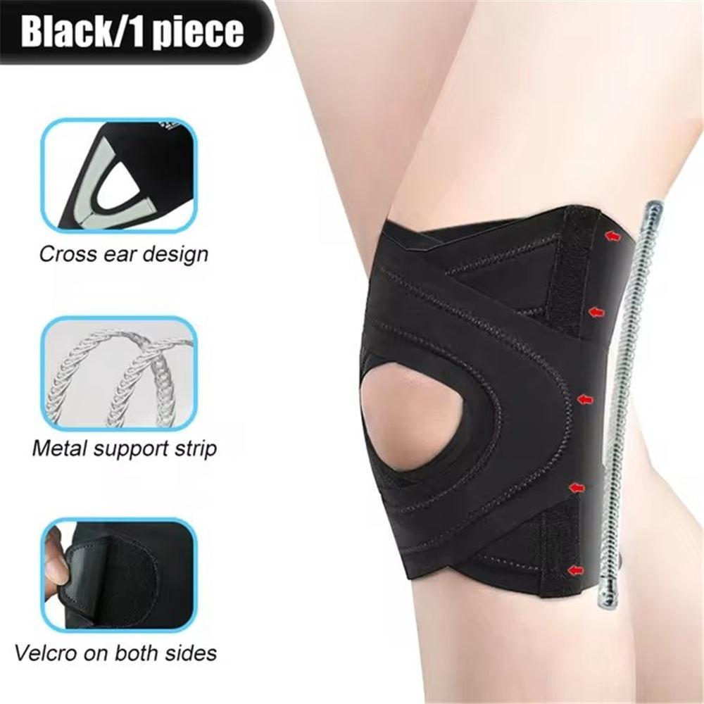 1Pcs Knee Brace for Women Man,Compression Knee Sleeve with Bilateral Stabilizers, Knee Support for Meniscus Tear, Arthritis Pain