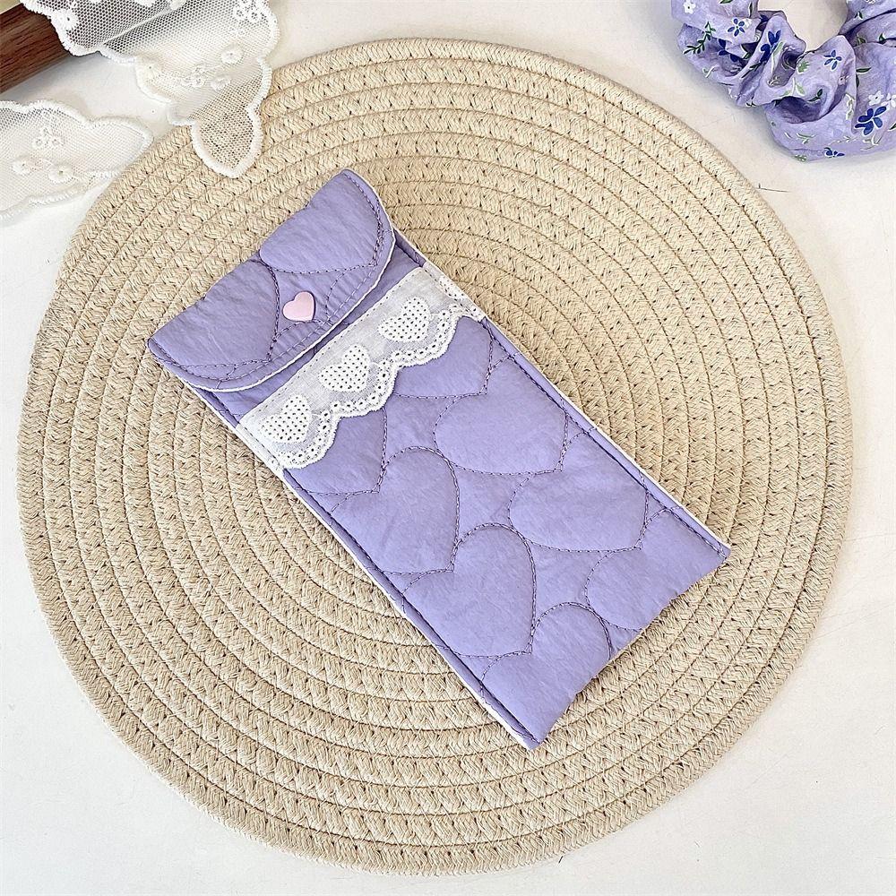 Korean Style Lovely Eyeglasses Case Sweet Cute Pencil Case Portable Lipstick Bag  Girls