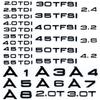 Mcnky6 Toepassen op Auto Kofferbak Sticker 3D ABS 2.0 2.5 3.0 4.0 5.0TDI 30 35 40 45 50 55 TFSI TDI Voor A1 A3 A4 A5 A6 A7 A8 Q2 Q3 Q5 Q7