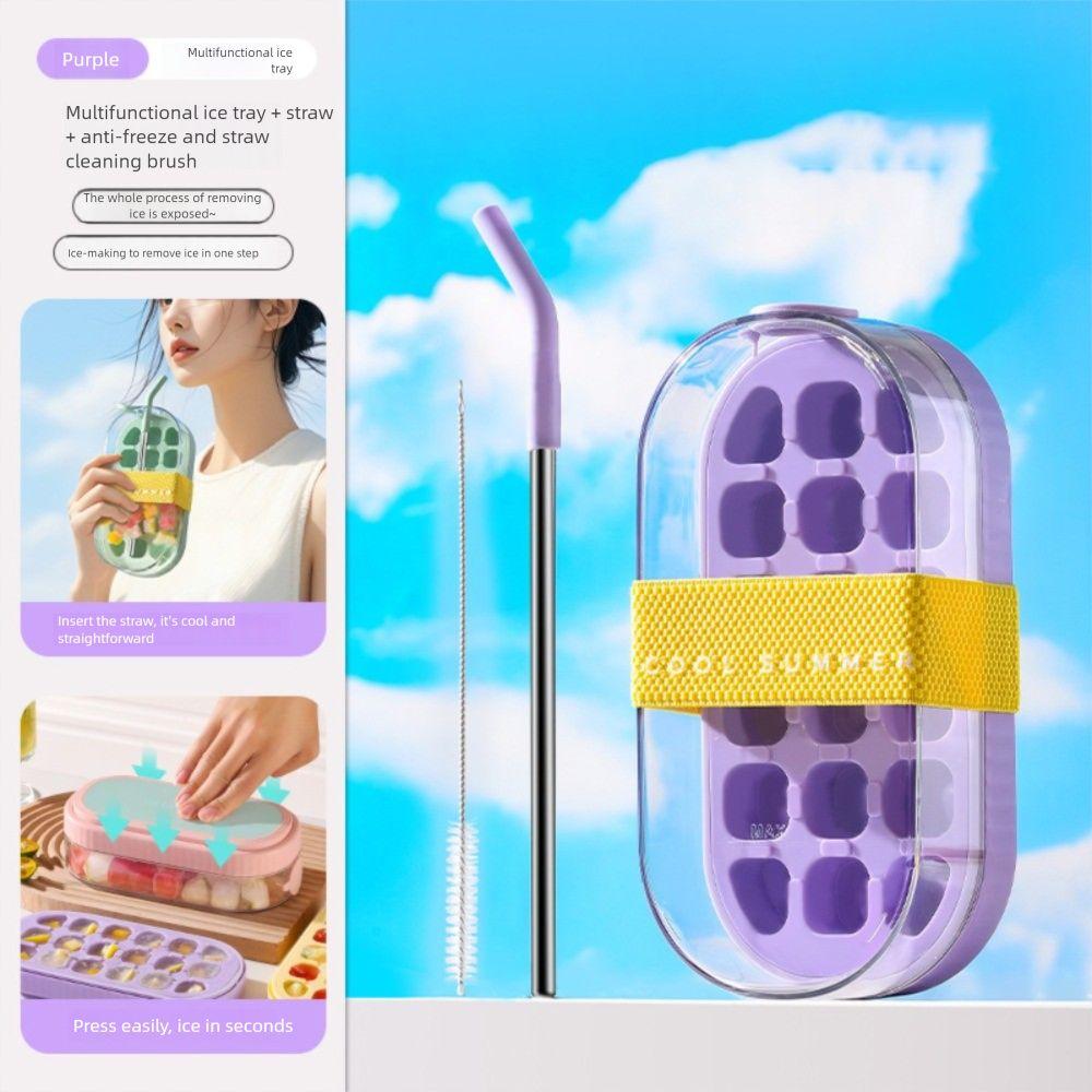 2 In 1 Ice Cube Kettle Silicone Ice Mould Tray Reusable Ice Cube Molds  Kitchen Tools