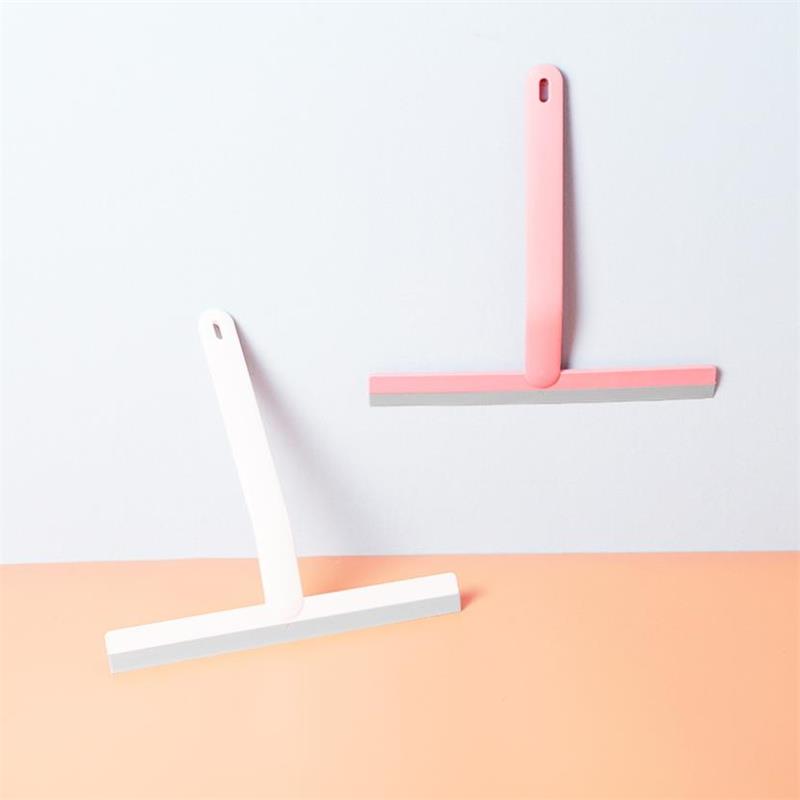 1pc Shower Squeegee Cleaner Durable Silicone Blade for Water Removal On Glass for Shower Doors Bathrooms Windows Cleaning Tool
