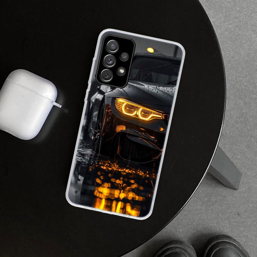 

Black White Sport for B-BMW Phone Case Cover for Samsung Galaxy A12 A22 A32 A52 A72 A02S A51 A50S A31 A20S A10S Note 20 Ultra 10 Samsung A50
