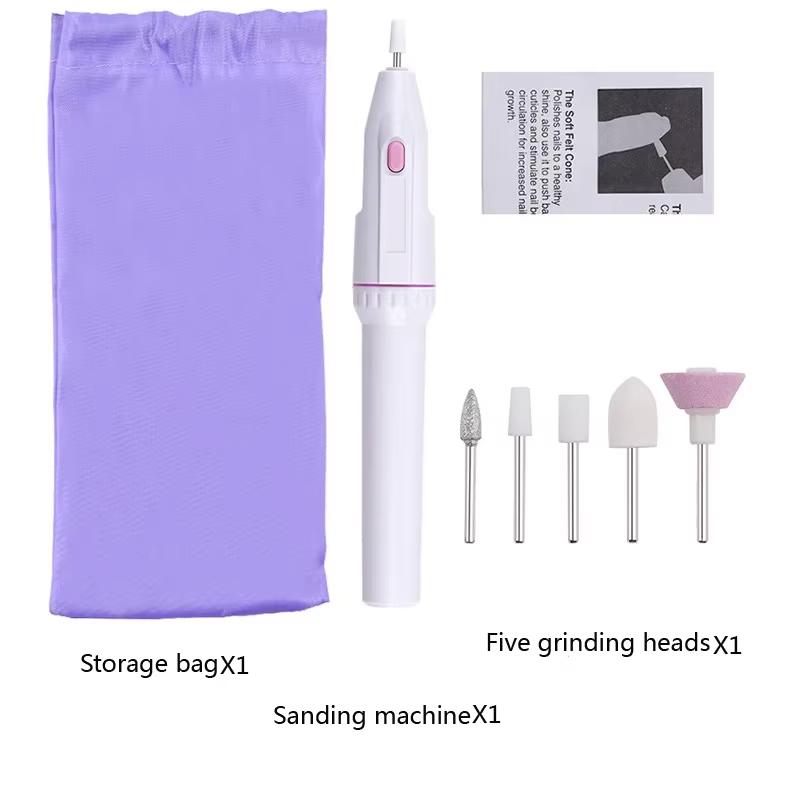 

Electric Nail Drill Kit Mini Nail Polisher Manicure Pedicure Grinding Polishing Nail Art Sanding File Pen Tools Machine білий