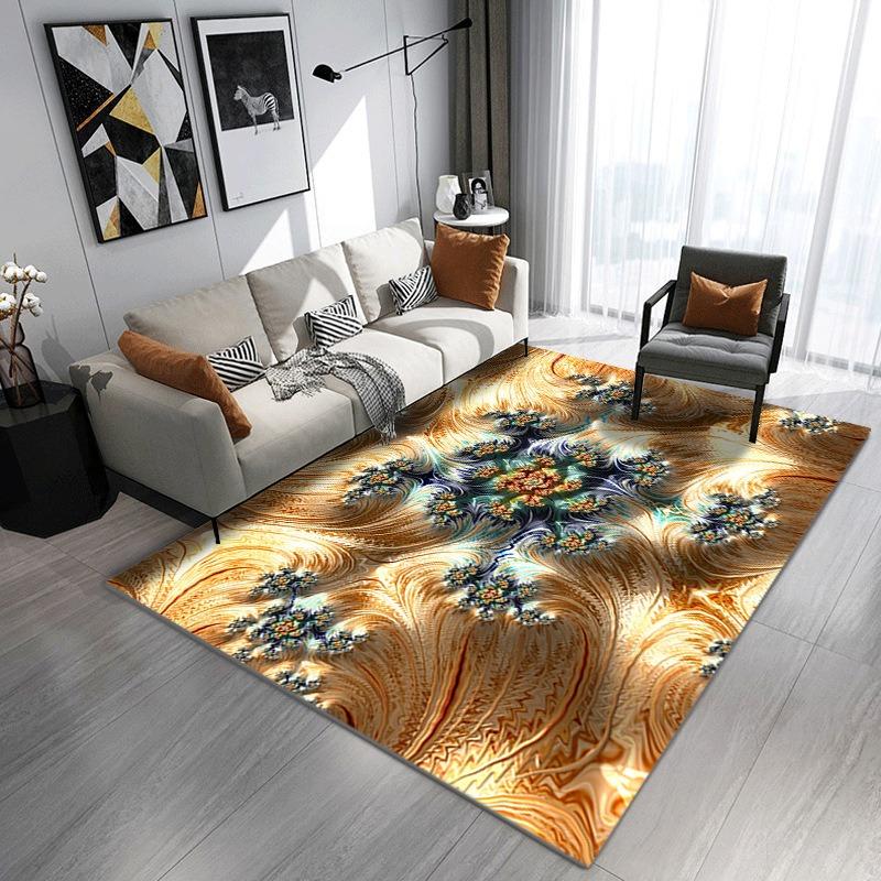 Europe Style Pattern Carpet Living Room Sofa Bedroom Bedside Study Kitchen Entrance Door Rug Non-slip Light Luxury Decor Mat