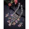 Latest Stylish Traditional Oxidised Silver Necklace Jewellery Set for Women