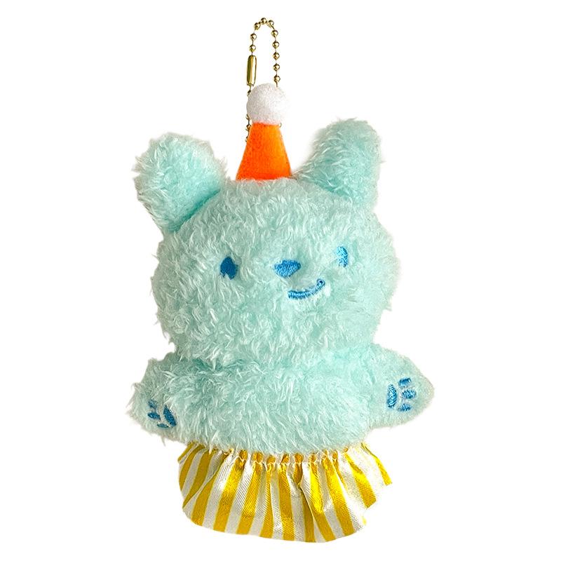 Cute Apron Pants Small Animals Pendant Plush Toys Doll Bag Hanging Ornament Doll Bear Kitten Puppy Doll