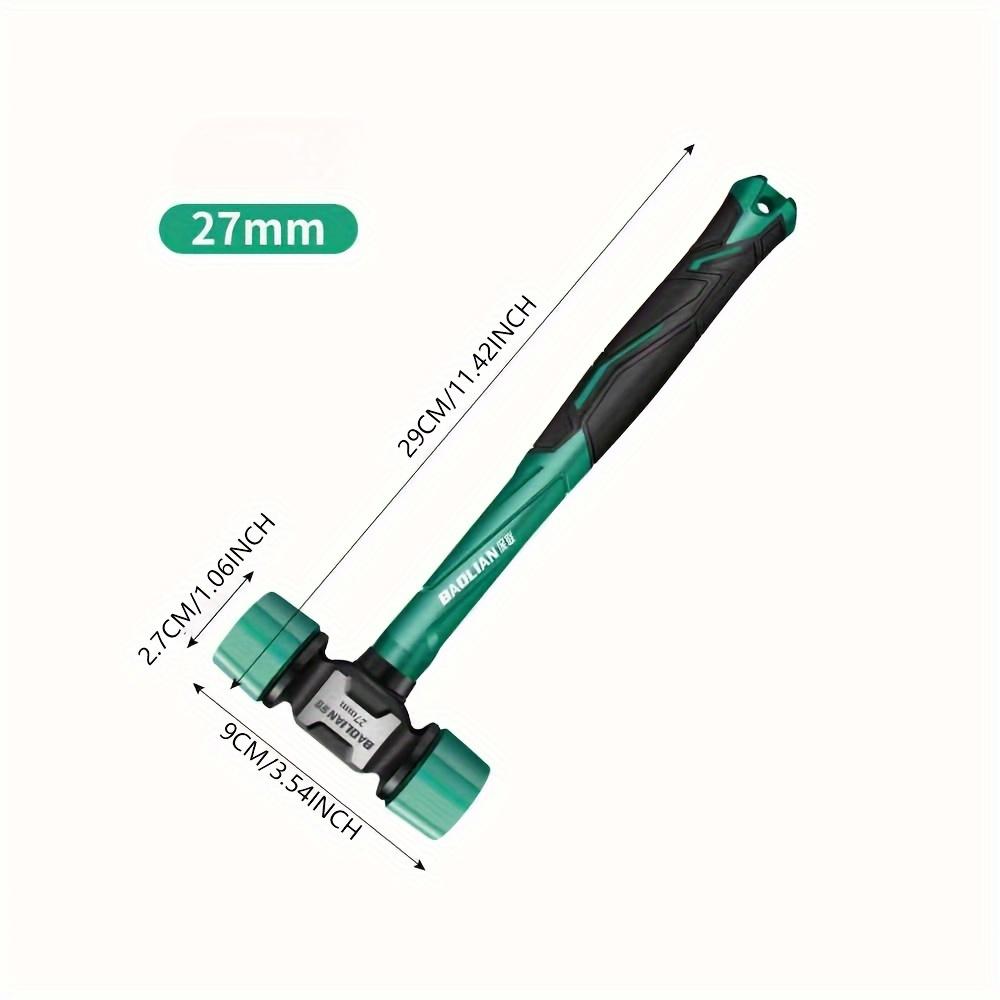 Rubber Installation Hammer, Plastic Handle, Metal Solid Hammer, Labor-saving Rubber Striking Tool, 27mm, 36mm, 43mm Size Hammer Heads