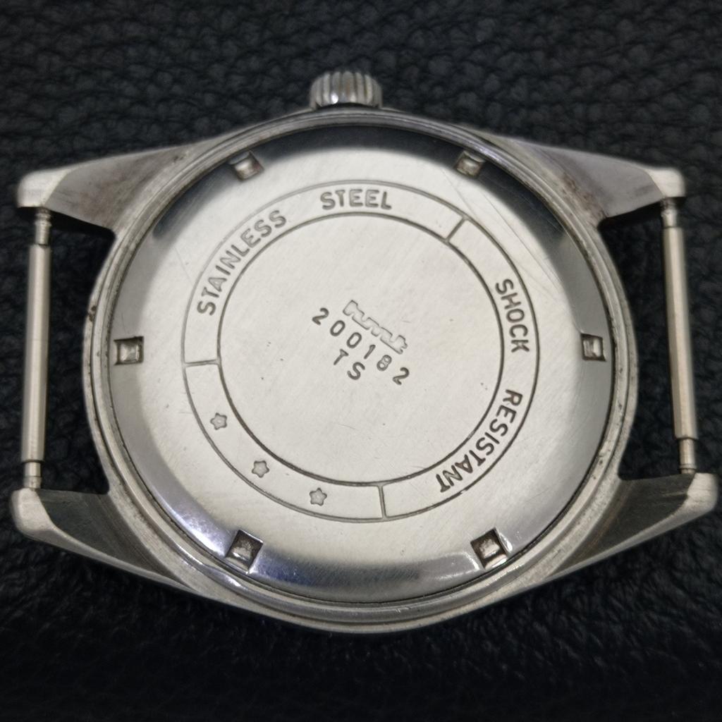 VINTAGE HMT JANATA HAND-WINDING INDIAN MENS WHITE COLOR DIAL WATCH a700095-5