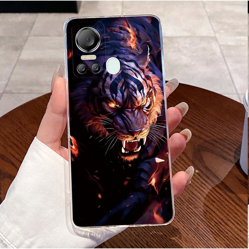 For ITEL S18 S663L Case ITEL Vision 5 S663LC Cover Clear Luxury Funny Cute Love Rabbit Cat Cartoon Painted Silicone Phone Case